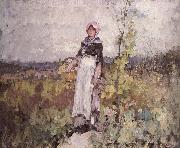 Nicolae Grigorescu French peasant Woman in the Vineyard Sweden oil painting artist